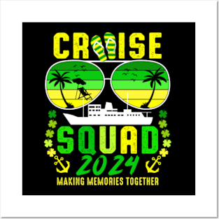 St Patrick's Day Cruise Squad 2024 Family Matching Trip Posters and Art